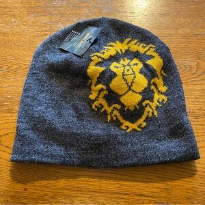 World of Warcraft Reversible Beanie One Size Toboggan NWT New Video Game Promo